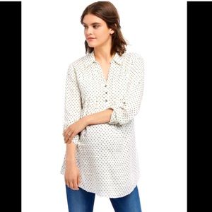 Motherhood Maternity Polka Dot Blouse